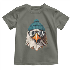 Philadelphia Fan Toddler T Shirt Eagles Sport Philly Fan Game Day TS11 Military Green Print Your Wear