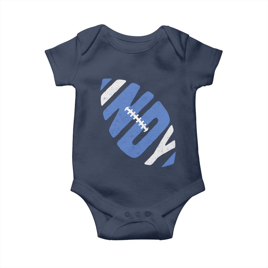 IFC Blue Football Lovers Game Day Baby Onesie TS11 Navy Print Your Wear
