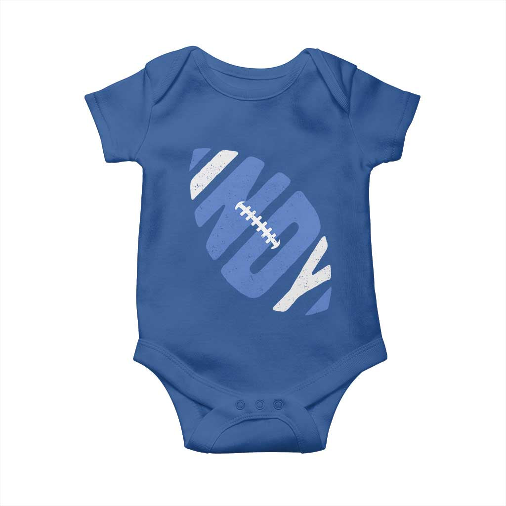 IFC Blue Football Lovers Game Day Baby Onesie TS11 Royal Blue Print Your Wear