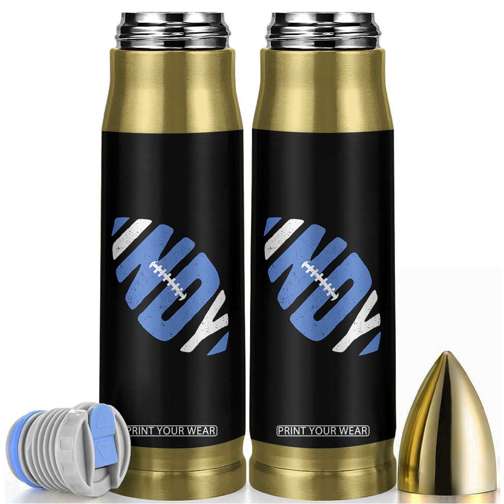 IFC Blue Football Lovers Game Day Bullet Tumbler TS11 Black Print Your Wear