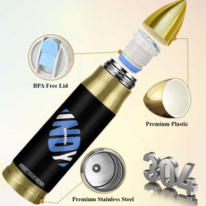 IFC Blue Football Lovers Game Day Bullet Tumbler TS11 Print Your Wear