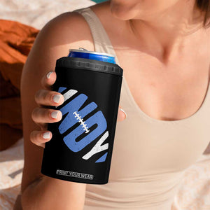 IFC Blue Football Lovers Game Day 4 in 1 Can Cooler Tumbler TS11 Print Your Wear