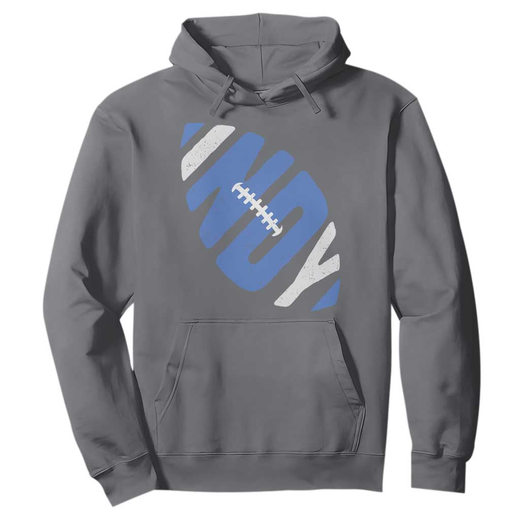 IFC Blue Football Lovers Game Day Hoodie TS11 Charcoal Print Your Wear