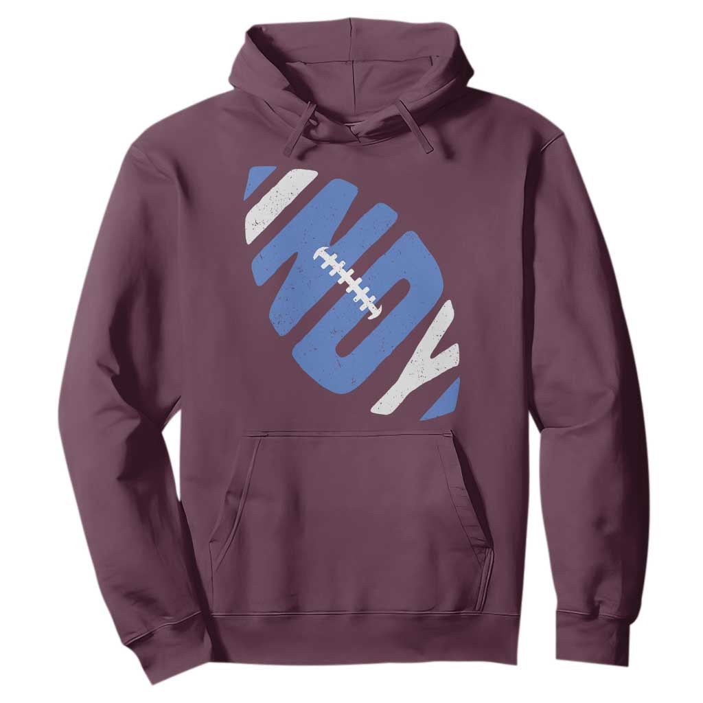 IFC Blue Football Lovers Game Day Hoodie TS11 Maroon Print Your Wear