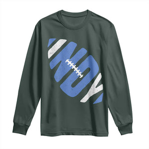 IFC Blue Football Lovers Game Day Long Sleeve Shirt TS11 Dark Forest Green Print Your Wear