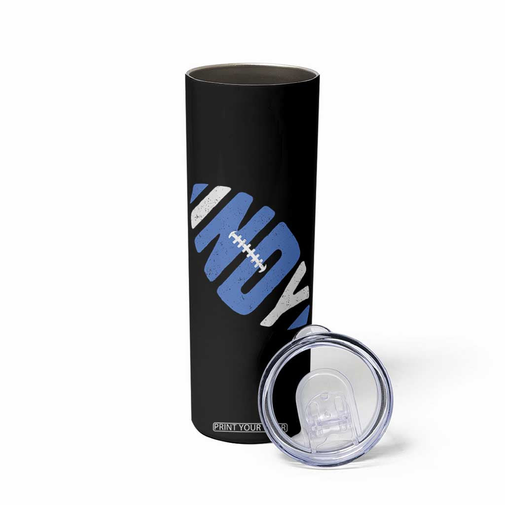 IFC Blue Football Lovers Game Day Skinny Tumbler TS11 Print Your Wear