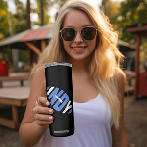 IFC Blue Football Lovers Game Day Skinny Tumbler TS11 Print Your Wear