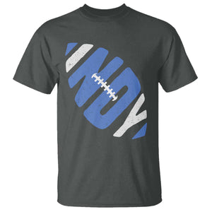 IFC Blue Football Lovers Game Day T Shirt TS11 Dark Heather Print Your Wear