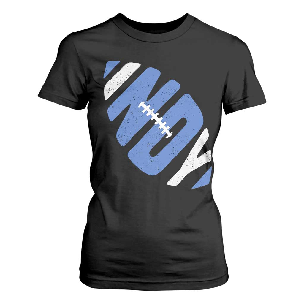 IFC Blue Football Lovers Game Day T Shirt For Women TS11 Black Print Your Wear