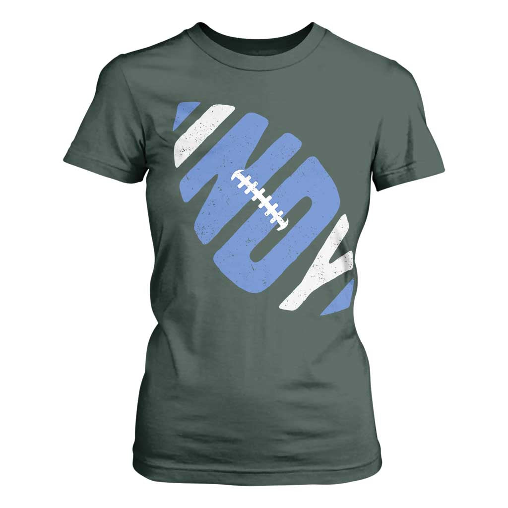 IFC Blue Football Lovers Game Day T Shirt For Women TS11 Dark Forest Green Print Your Wear