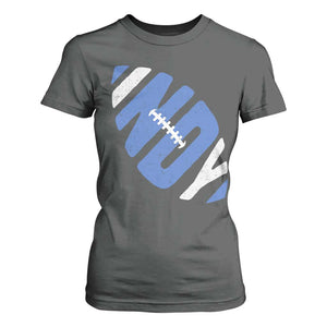 IFC Blue Football Lovers Game Day T Shirt For Women TS11 Dark Heather Print Your Wear