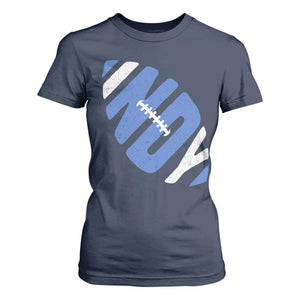IFC Blue Football Lovers Game Day T Shirt For Women TS11 Navy Print Your Wear