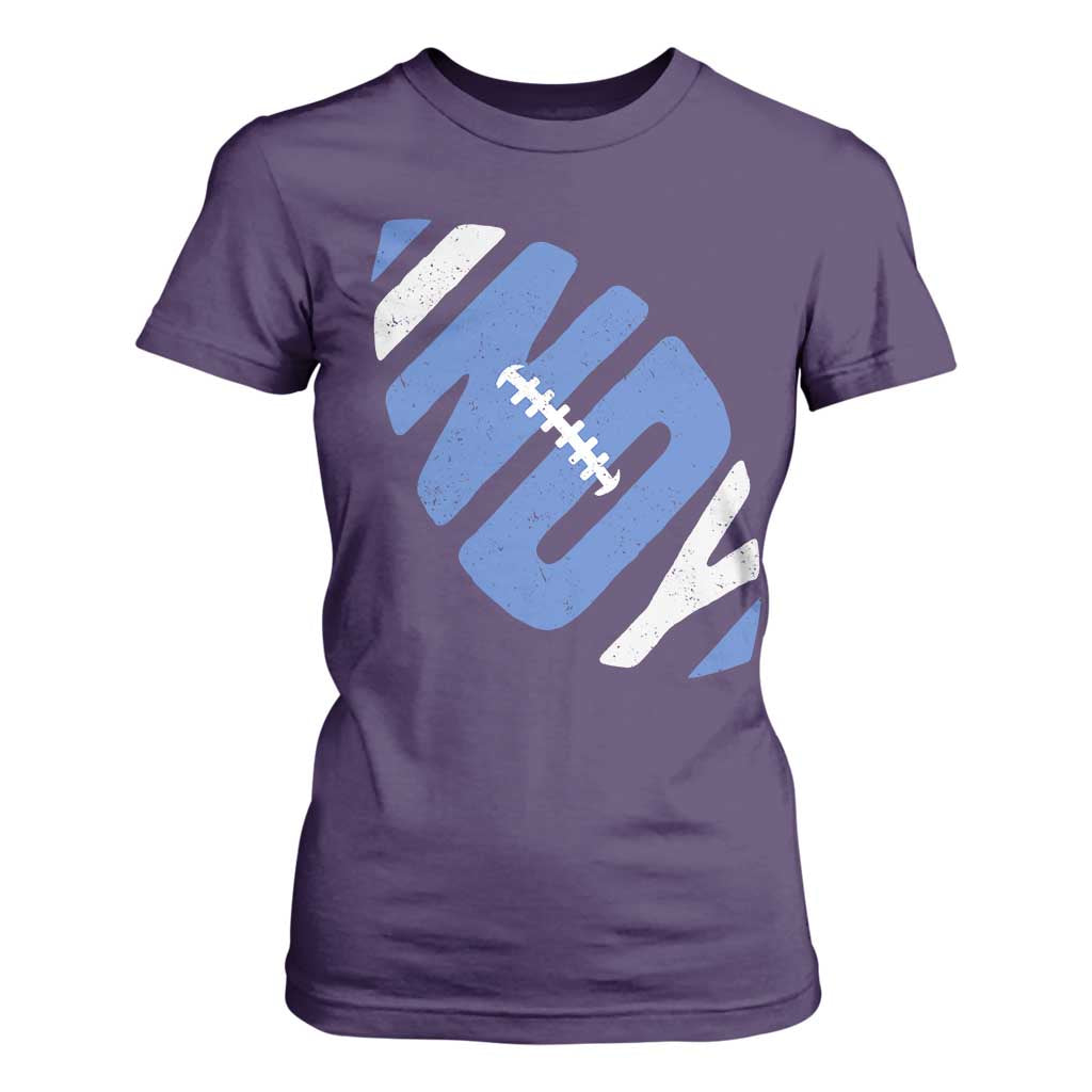 IFC Blue Football Lovers Game Day T Shirt For Women TS11 Purple Print Your Wear