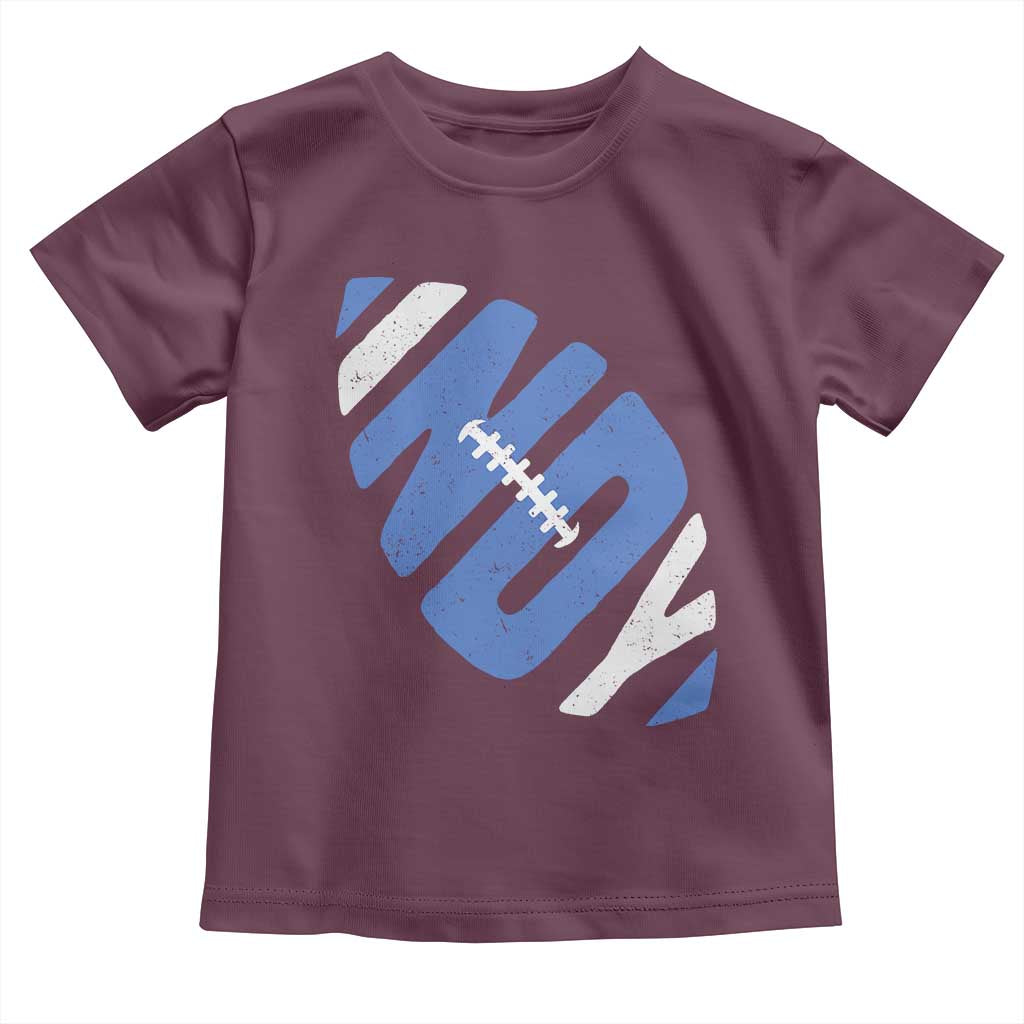 IFC Blue Football Lovers Game Day Toddler T Shirt TS11 Maroon Print Your Wear