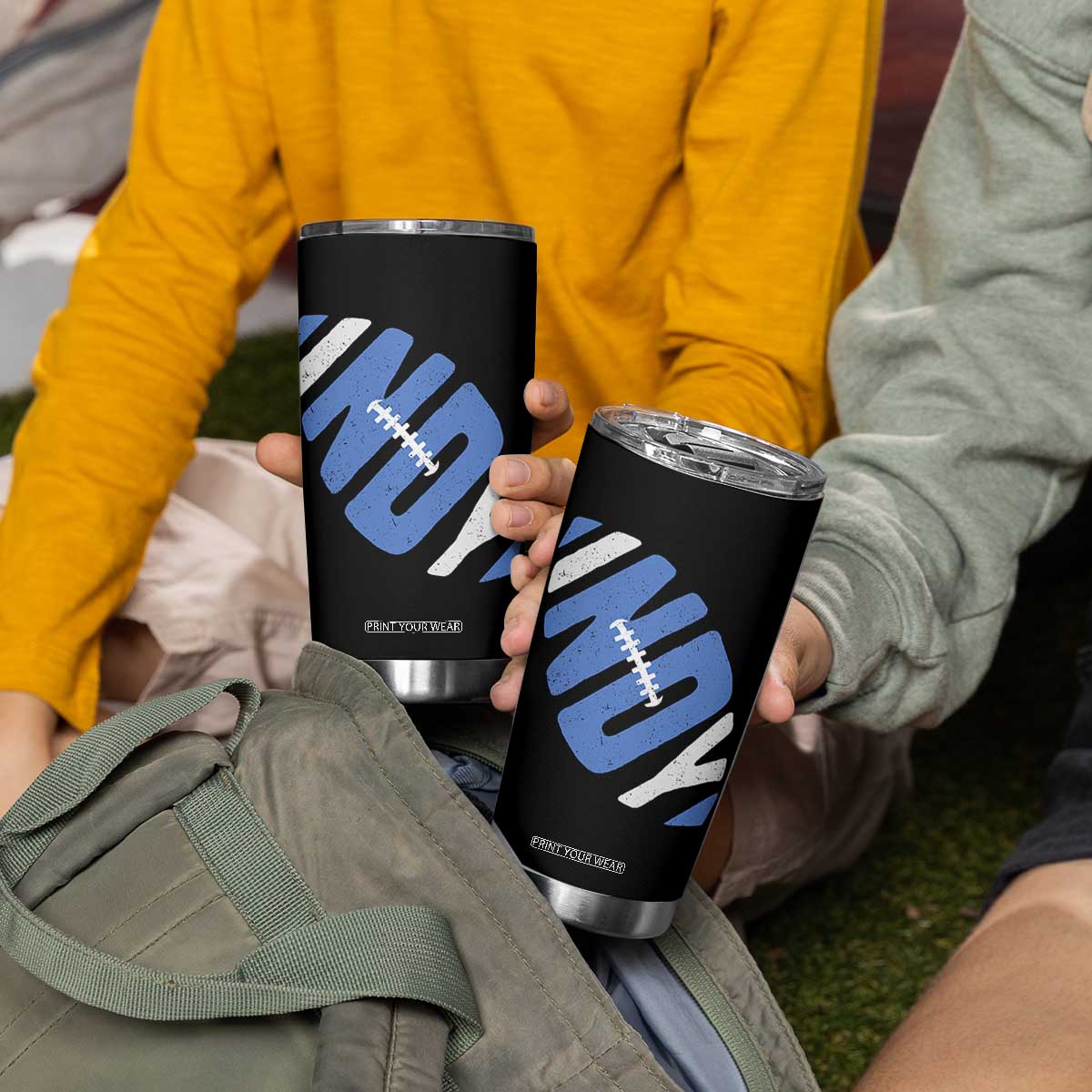 IFC Blue Football Lovers Game Day Tumbler Cup TS11 Print Your Wear