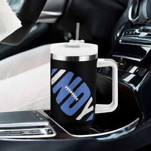 IFC Blue Football Lovers Game Day Tumbler With Handle TS11 Print Your Wear