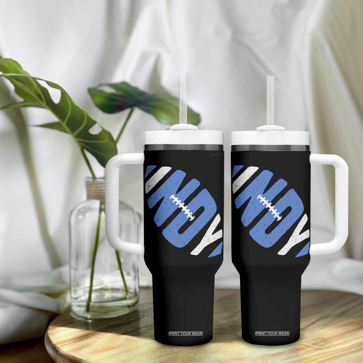 IFC Blue Football Lovers Game Day Tumbler With Handle TS11 Print Your Wear