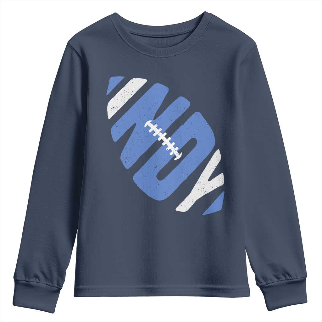 IFC Blue Football Lovers Game Day Youth Sweatshirt TS11 Navy Print Your Wear
