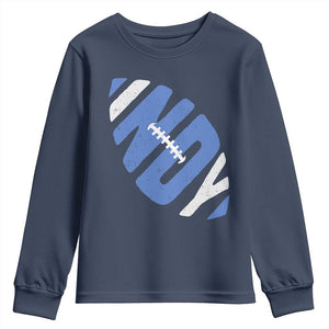 IFC Blue Football Lovers Game Day Youth Sweatshirt TS11 Navy Print Your Wear