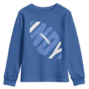 IFC Blue Football Lovers Game Day Youth Sweatshirt TS11 Royal Blue Print Your Wear