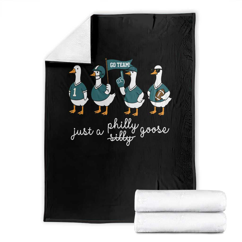 Just A Philly Goose Throw Blanket Funny Philadelphia Fan Silly Gooses Game Day TS11 Black Print Your Wear