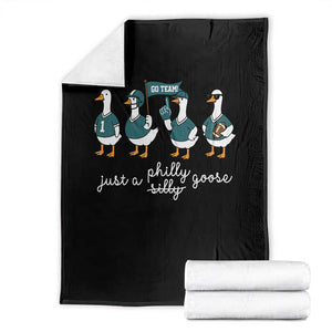 Just A Philly Goose Throw Blanket Funny Philadelphia Fan Silly Gooses Game Day TS11 Black Print Your Wear