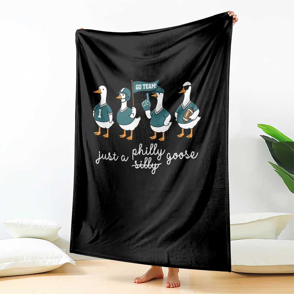 Just A Philly Goose Throw Blanket Funny Philadelphia Fan Silly Gooses Game Day TS11 Print Your Wear