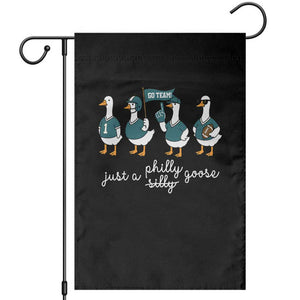 Funny Just A Silly Goose Football Garden Flag PFE Sport Lover Game Day TS11 Black Print Your Wear