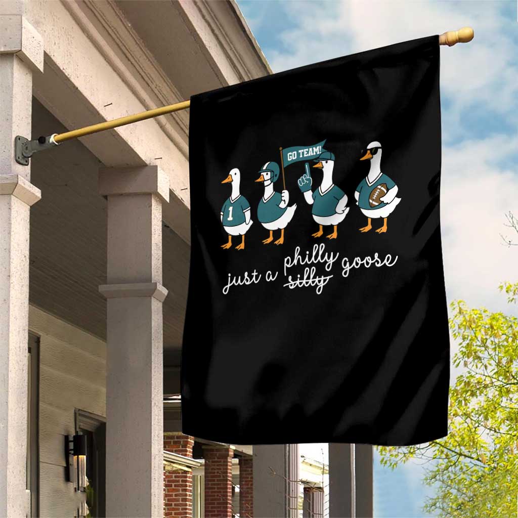 Funny Just A Silly Goose Football Garden Flag PFE Sport Lover Game Day TS11 Print Your Wear