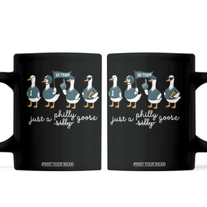 Funny Just A Silly Goose Football Coffee Mug PFE Sport Lover Game Day TS11 Black Print Your Wear