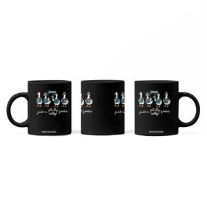 Funny Just A Silly Goose Football Coffee Mug PFE Sport Lover Game Day TS11 Print Your Wear