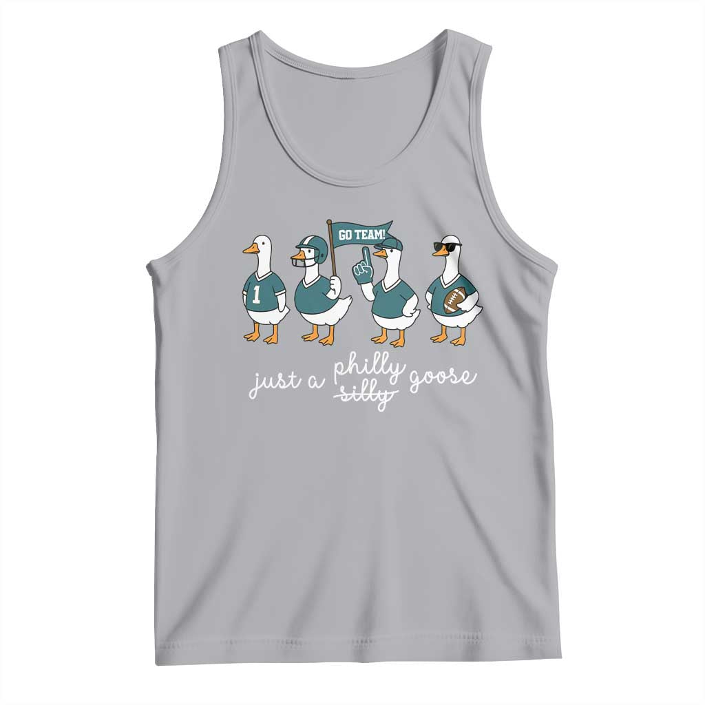 Funny Just A Silly Goose Football Tank Top PFE Sport Lover Game Day TS11 Athletic Heather Print Your Wear