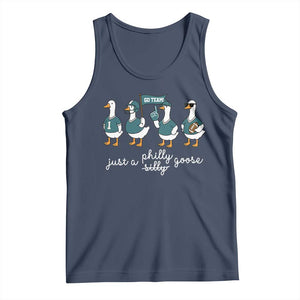 Funny Just A Silly Goose Football Tank Top PFE Sport Lover Game Day TS11 Navy Print Your Wear