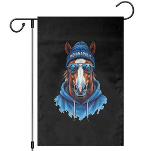 Indianapolis Fan Garden Flag Blue Horse Sports Lover Game Day TS11 Black Print Your Wear