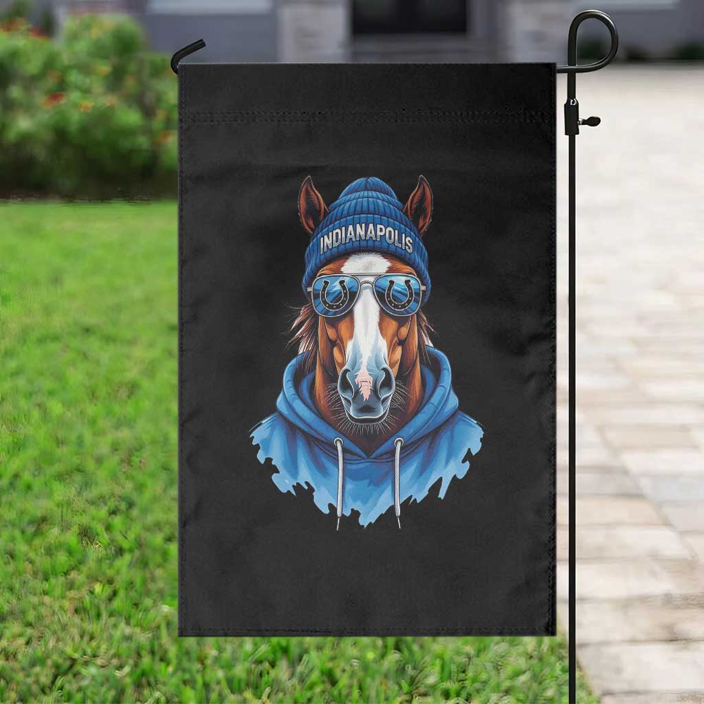 Indianapolis Fan Garden Flag Blue Horse Sports Lover Game Day TS11 Print Your Wear