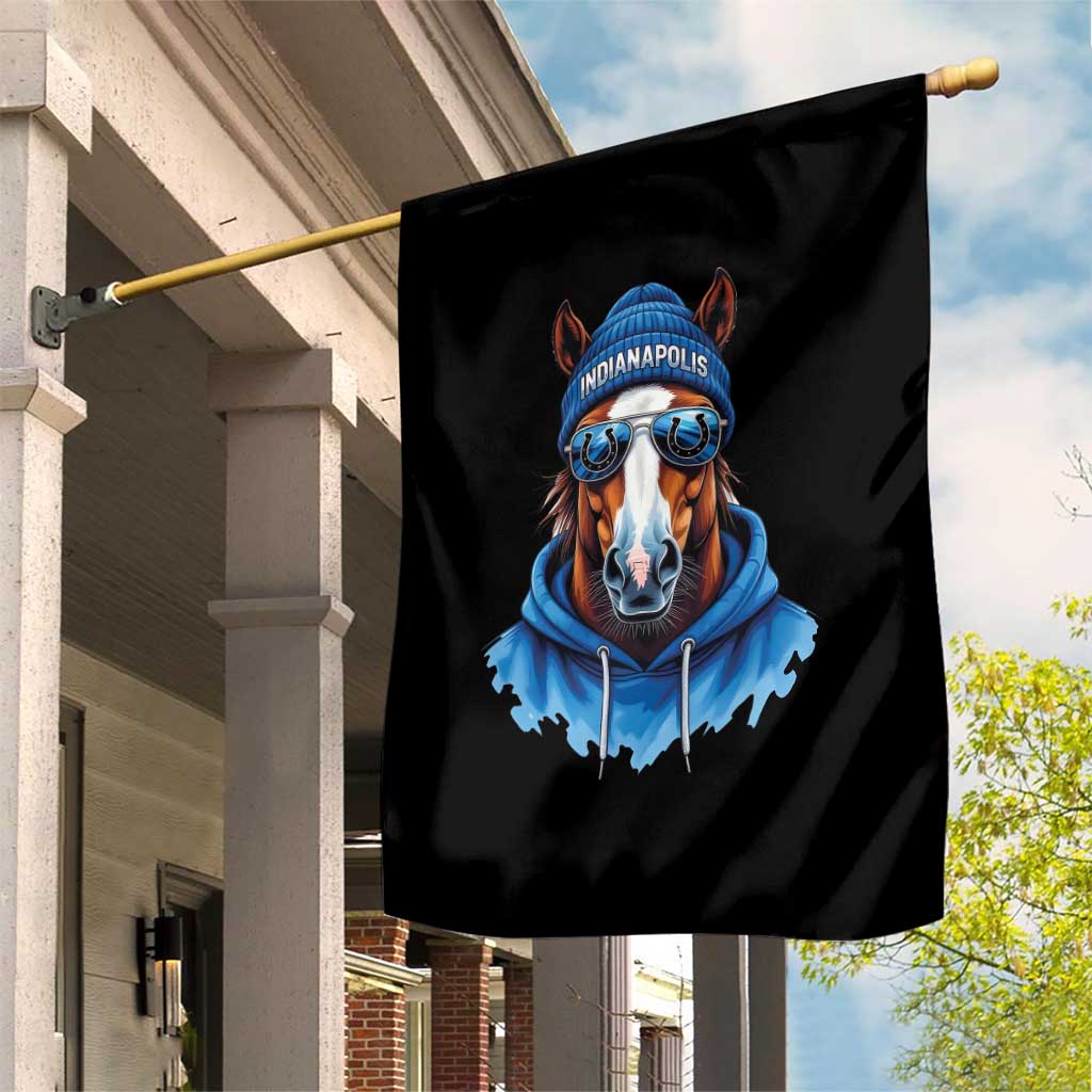 Indianapolis Fan Garden Flag Blue Horse Sports Lover Game Day TS11 Print Your Wear
