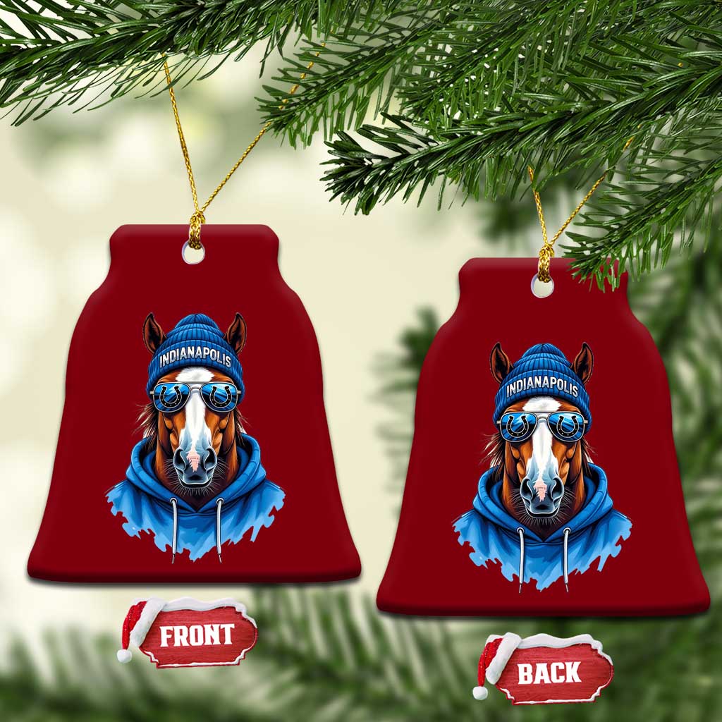 IFC Football Lover Ceramic Ornament Blue Equine Shoe Sport Fan Game Day TS11 Print Your Wear
