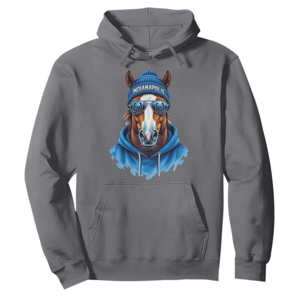 IFC Football Lover Hoodie Blue Equine Shoe Sport Fan Game Day TS11 Charcoal Print Your Wear