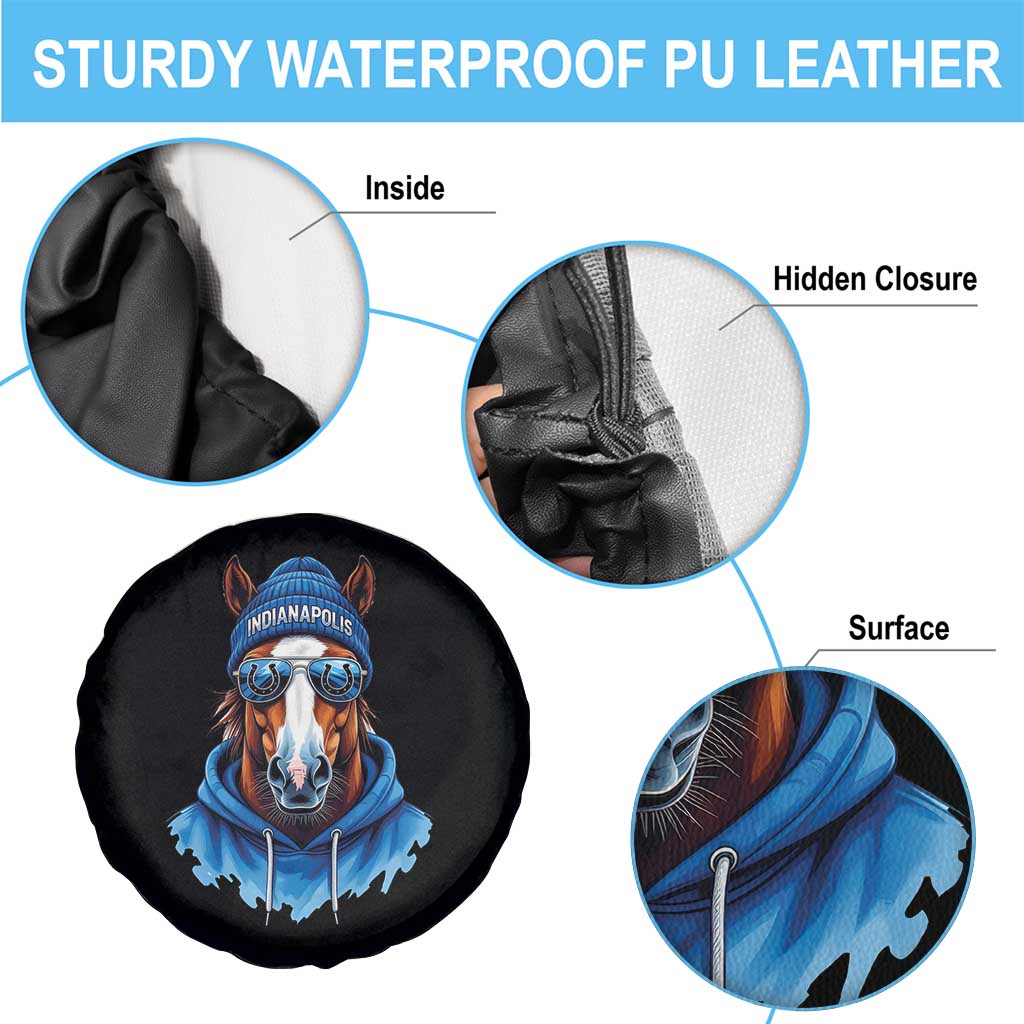 IFC Football Lover Spare Tire Cover Blue Equine Shoe Sport Fan Game Day TS11 Print Your Wear