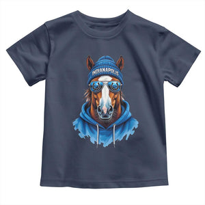 Indianapolis Fan Toddler T Shirt Blue Horse Sports Lover Game Day TS11 Navy Print Your Wear