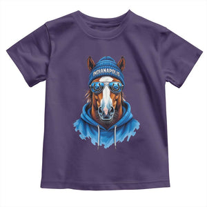 Indianapolis Fan Toddler T Shirt Blue Horse Sports Lover Game Day TS11 Purple Print Your Wear