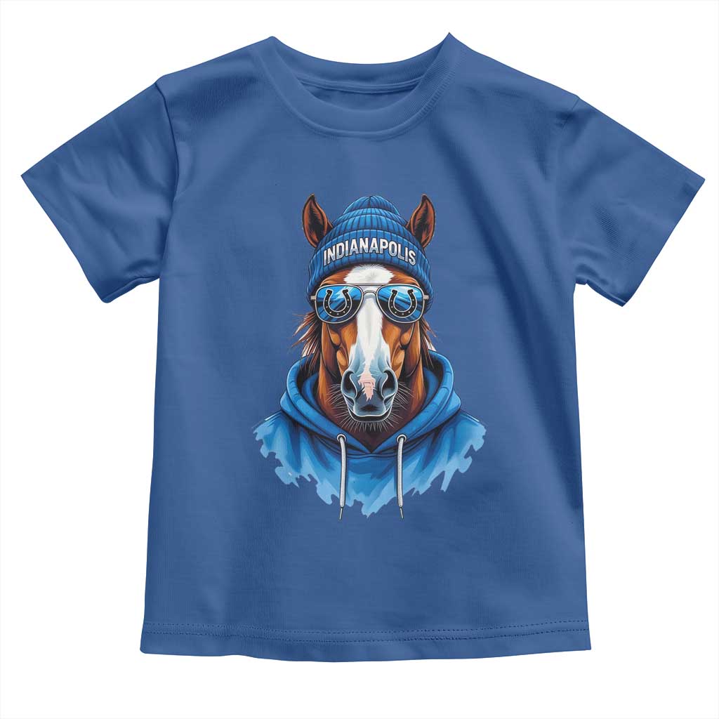 Indianapolis Fan Toddler T Shirt Blue Horse Sports Lover Game Day TS11 Royal Blue Print Your Wear