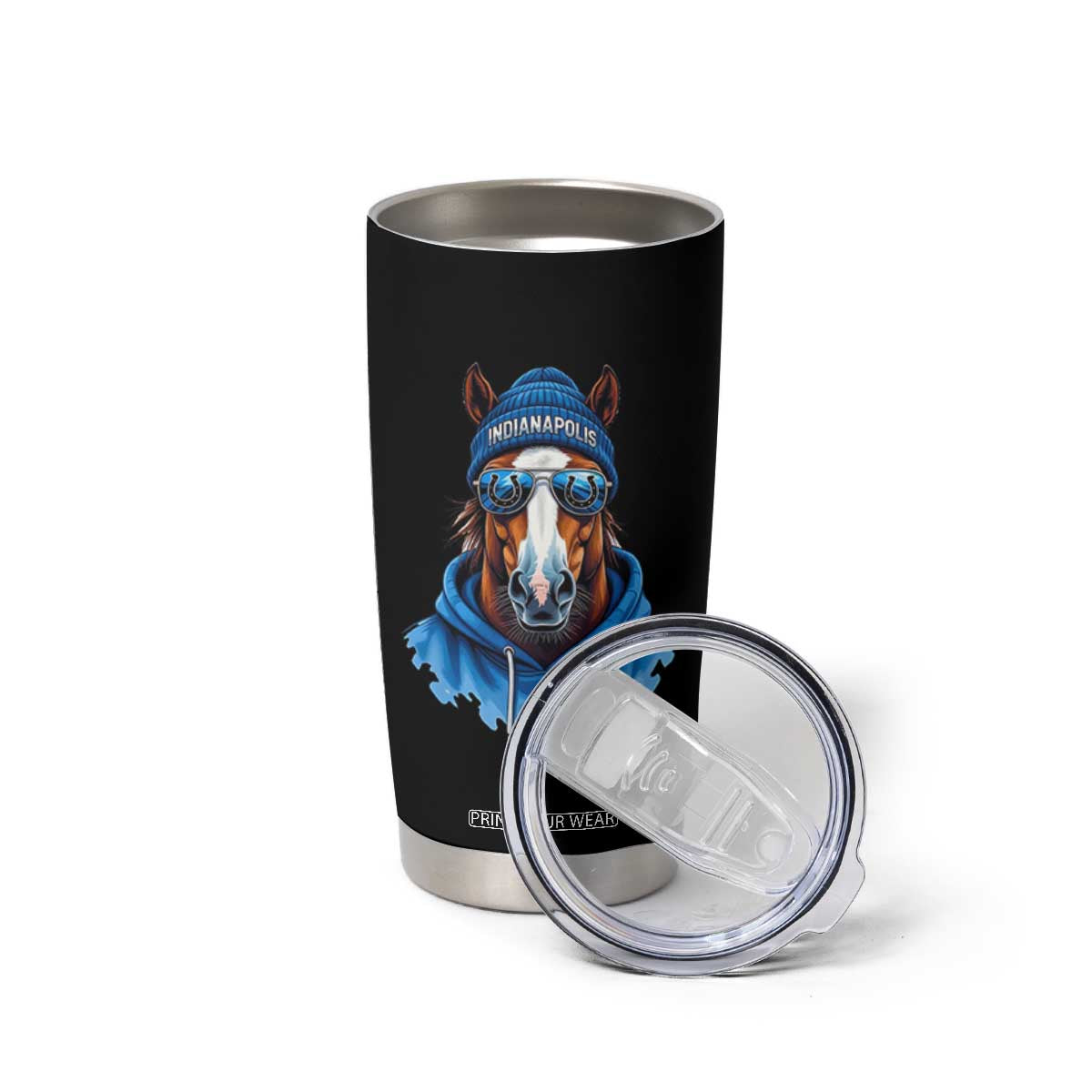 IFC Football Lover Tumbler Cup Blue Equine Shoe Sport Fan Game Day TS11 Print Your Wear