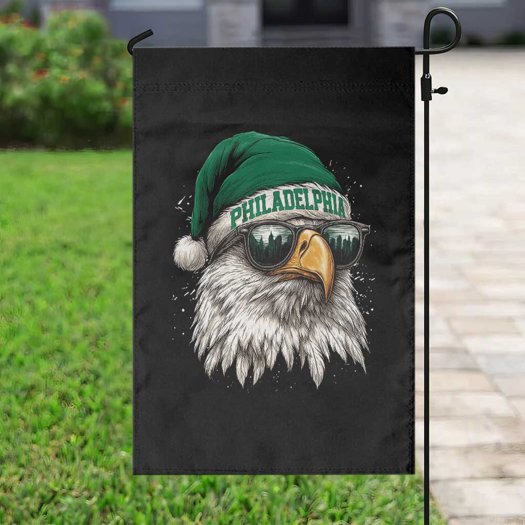 Christmas Football Lover Garden Flag Funny Green Santa PFE City Silhouette TS11 Print Your Wear