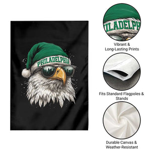 Christmas Football Lover Garden Flag Funny Green Santa PFE City Silhouette TS11 Print Your Wear