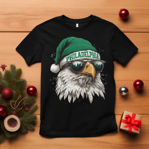 Christmas Football Lover T Shirt Funny Green Santa PFE City Silhouette TS11 Black Print Your Wear