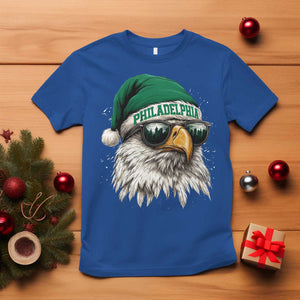 Christmas Football Lover T Shirt Funny Green Santa PFE City Silhouette TS11 Royal Blue Print Your Wear