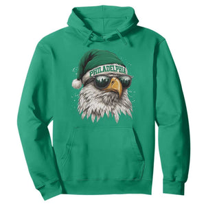 Christmas Football Lover Hoodie Funny Green Santa PFE City Silhouette TS11 Irish Green Print Your Wear