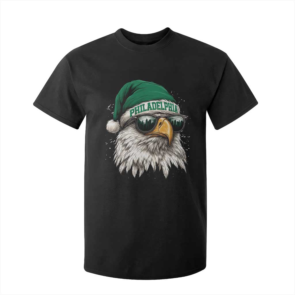 Christmas Football Lover T Shirt For Kid Funny Green Santa PFE City Silhouette TS11 Black Print Your Wear
