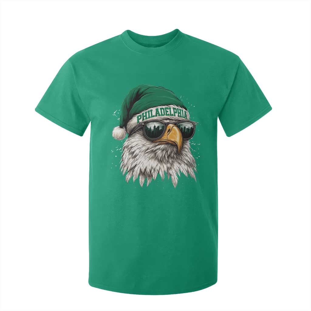 Christmas Football Lover T Shirt For Kid Funny Green Santa PFE City Silhouette TS11 Irish Green Print Your Wear